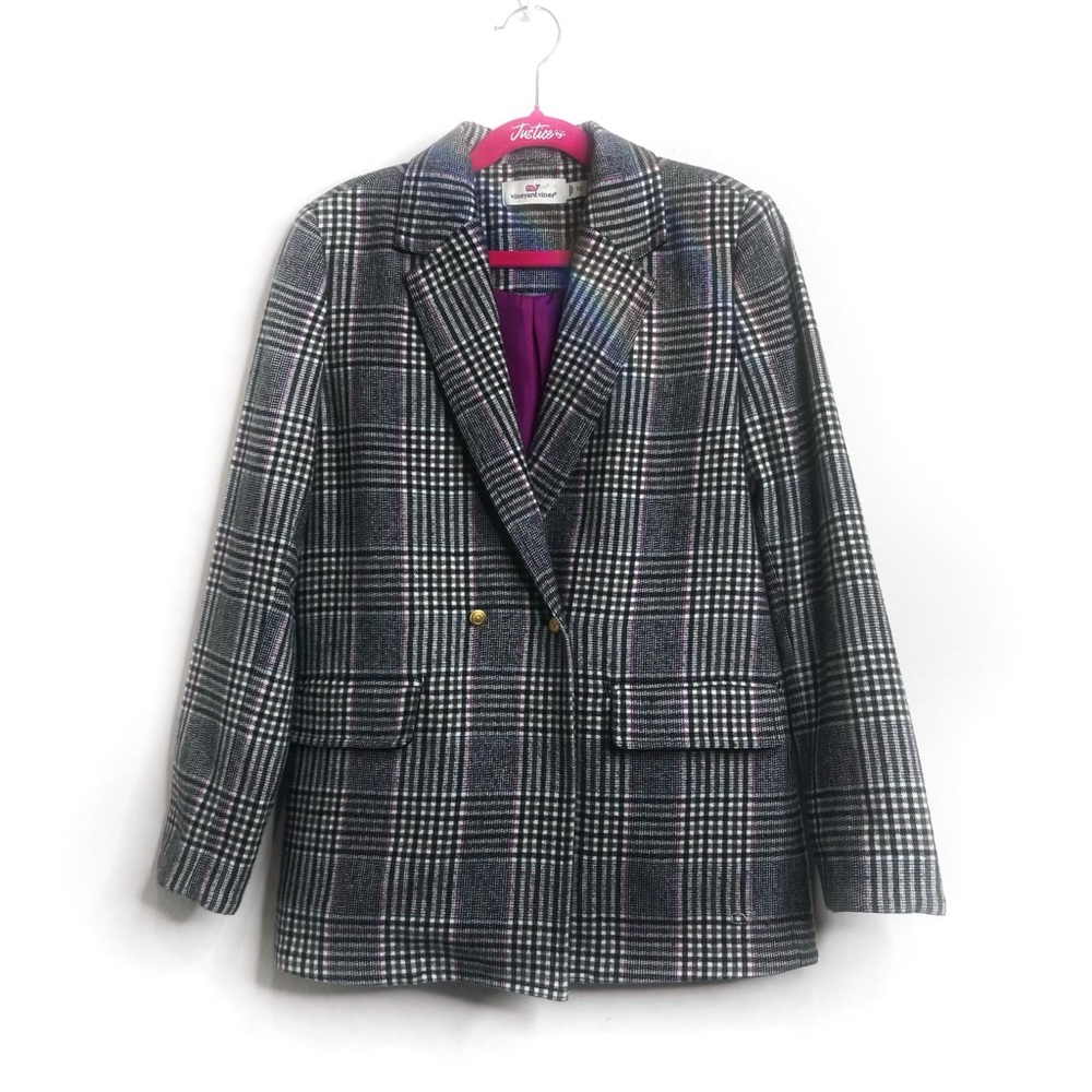 Vineyard Vines Double Breasted Glenn Plaid Blazer Size 10 NWOT